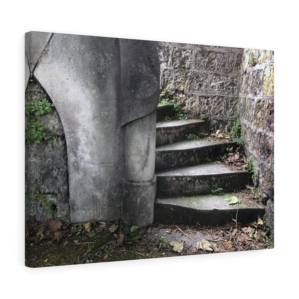 Paris Cemetery Staircase Canvas Print, Paris France