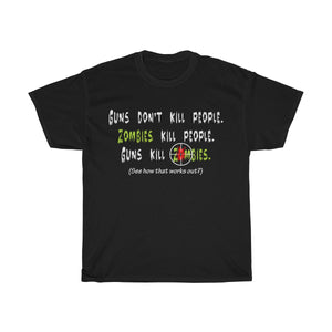 Guns Don't Kill Zombies - Men's T-Shirt - FREE shipping in US