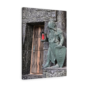 Gnome's Crypt Door Canvas Print, Vienna, Austria