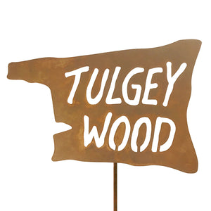 Tulgey Wood Garden Stick Sign
