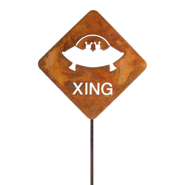 UFO XING Garden Stick Sign