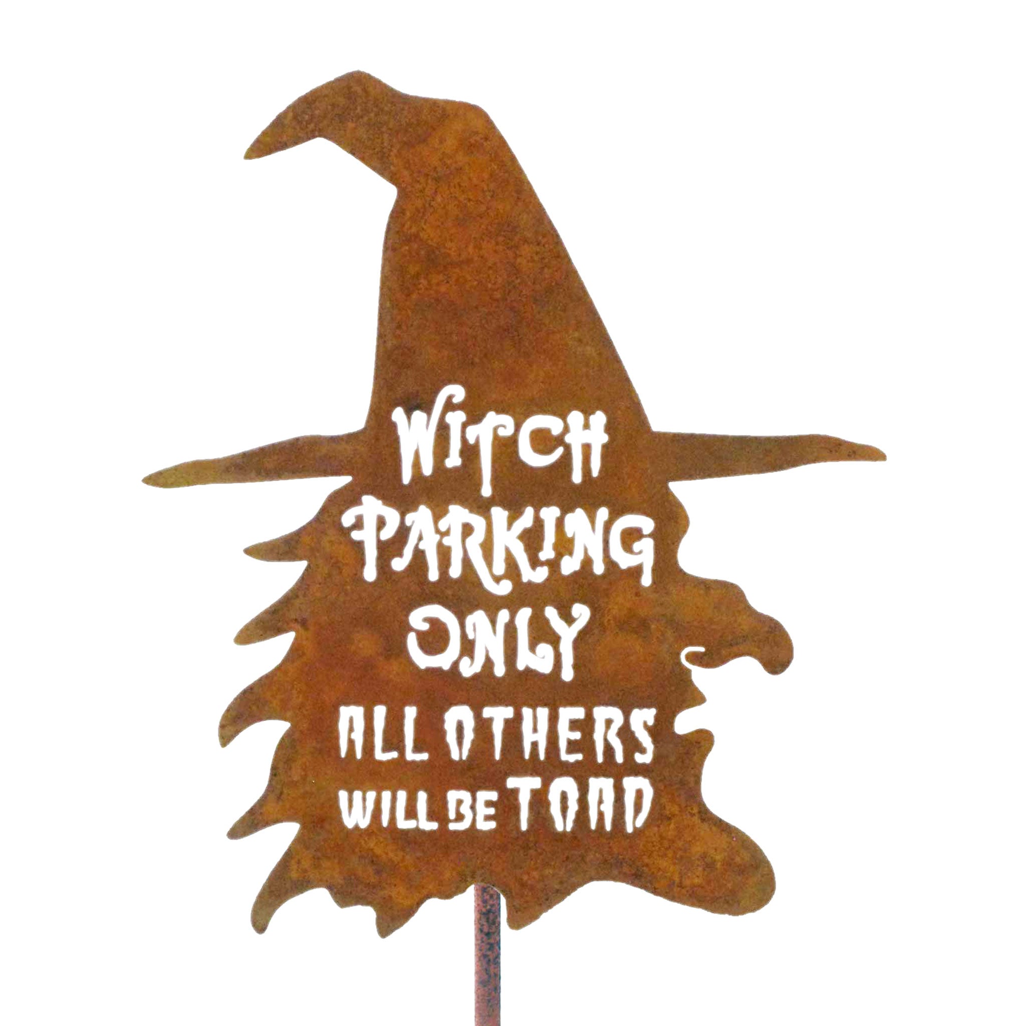 Witch Parking Garden Stick Sign