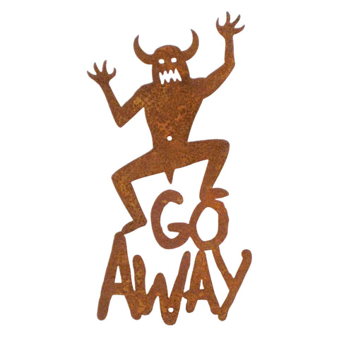 Go Away Wall Mount Sign