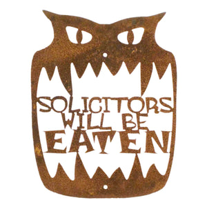 Solicitors Will Be Eaten Wall Mount Sign