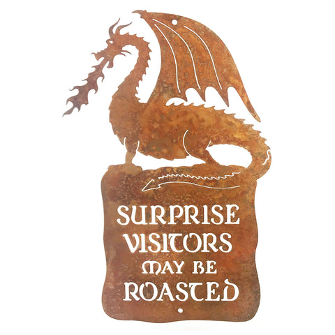 Surprise Visitors Roasted Wall Mount Sign