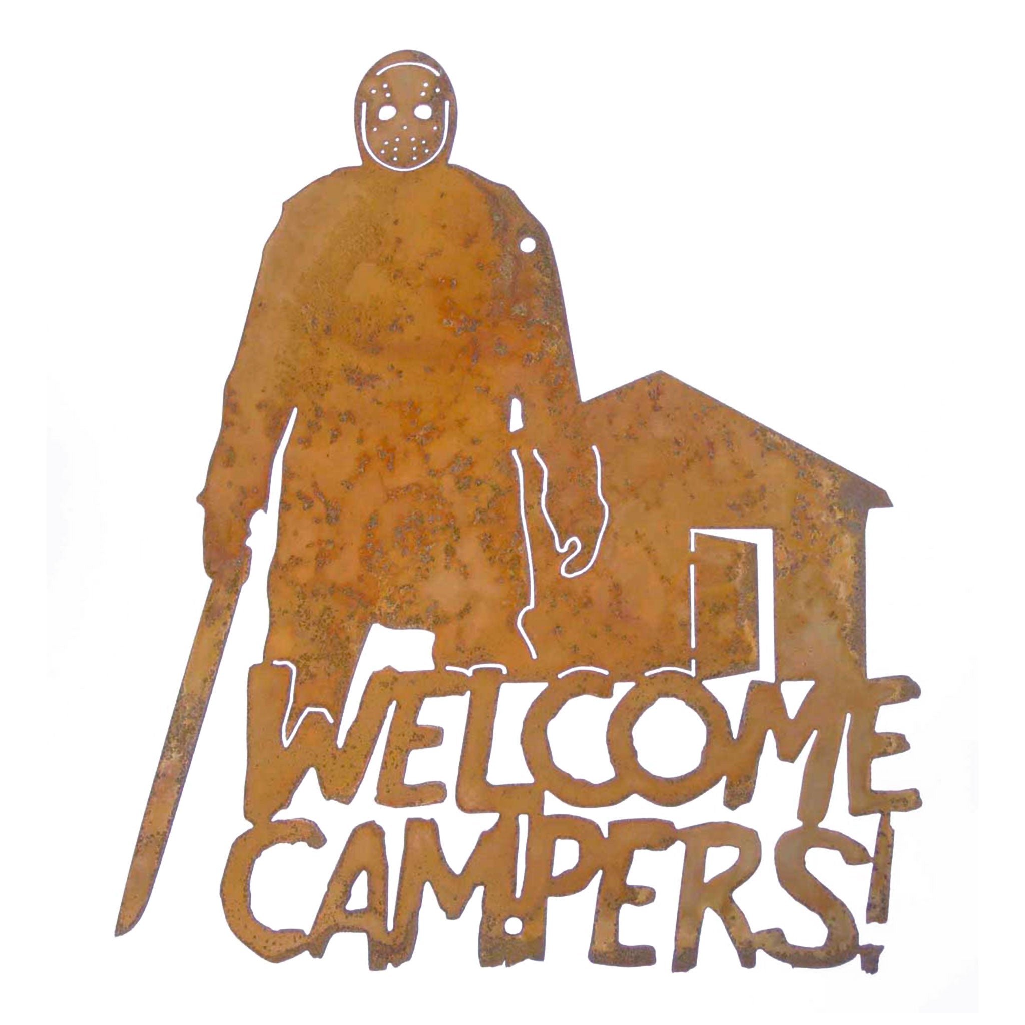 Welcome Campers Wall Mount Sign