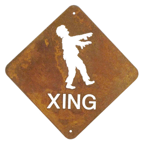 Zombie XING Wall Mount Sign