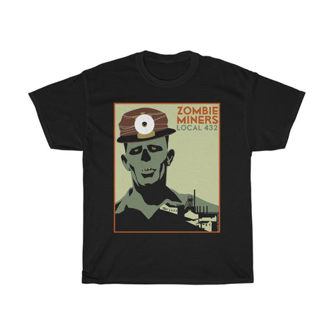 Zombie Shirt - Zombie Miner WPA Poster T-Shirt - Men's T-Shirt - FREE shipping in US