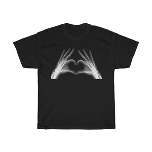Heart Shaped Hands of Love - Xray Hands Men's T-Shirt - FREE shipping in US