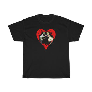 Zombie Love with Heart - Men's T-Shirt - FREE shipping in US