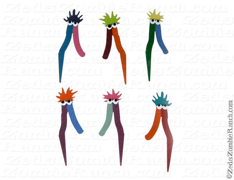 Mome Raths Plant and Garden Stake (set of 6) Alice in Wonderland - Free Shipping in US