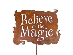 Believe in the Magic Yard Garden Sign - Free Shipping to US