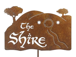 The Shire Hillside Yard Art Garden Sign - Free Shipping in US